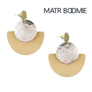 NWT Matr Boomie Vitana Earrings  - Deco Disc